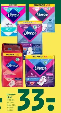 Coop 365 Libresse bind tilbud
