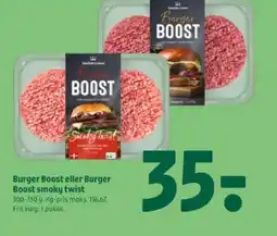 Coop 365 Burger Boost eller Burger Boost smoky twist tilbud