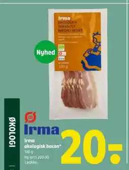 Coop 365 Irma økologisk bacon tilbud