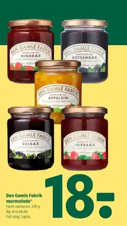Coop 365 Den Gamle Fabrik marmelade tilbud