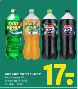 Coop 365 FAXE KONDI eller PEPSI Max tilbud