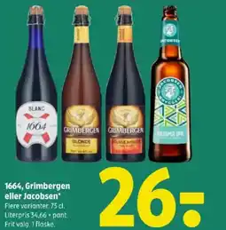 Coop 365 1664, Grimbergen eller Jacobsen tilbud