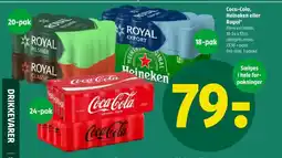 Coop 365 Coca-Cola, Heineken eller Royal tilbud