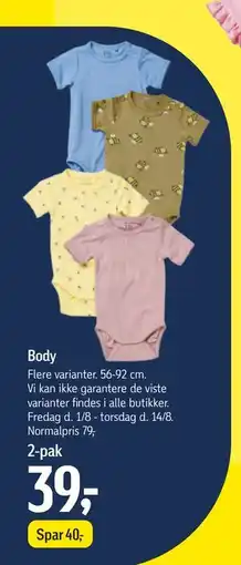 Føtex Body, DKK 39 tilbud