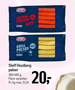 Føtex Steff Houlberg pølser, DKK 20 tilbud