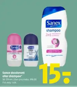 Coop 365 Sanex deodorant eller shampoo tilbud
