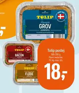 Føtex Tulip postej, DKK 18 tilbud