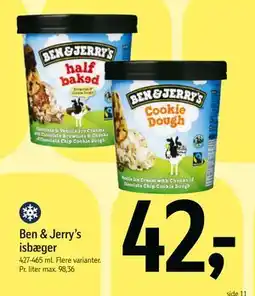 Føtex Ben & Jerry’s isbæger, DKK 42 tilbud