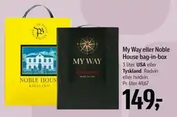 Føtex My Way eller Noble House bag-in-box, DKK 149 tilbud
