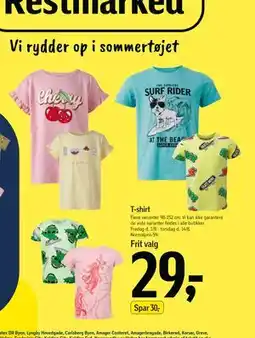 Føtex T-shirt, DKK 29 tilbud