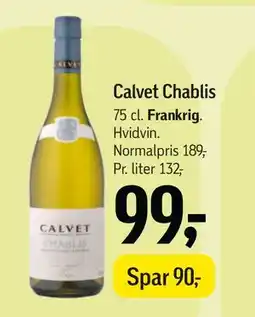 Føtex Calvet Chablis, DKK 99 tilbud
