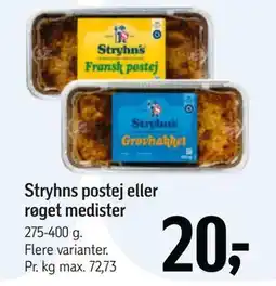 Føtex Stryhns postej eller røget medister, DKK 20 tilbud