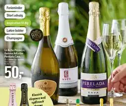 Føtex Le Arche Prosecco, Gemma Asti eller Perelada Cava, DKK 50 tilbud
