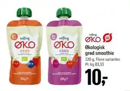 Føtex Økologisk grød smoothie, DKK 10 tilbud