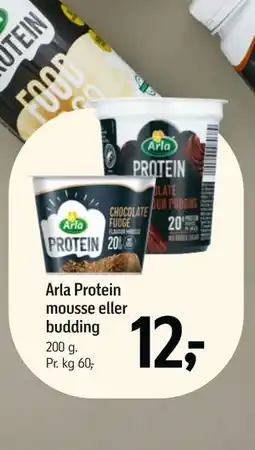 Føtex Arla Protein mousse eller budding, DKK 12 tilbud