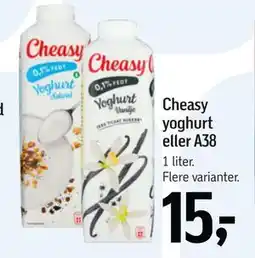 Føtex Cheasy yoghurt eller A38, DKK 15 tilbud