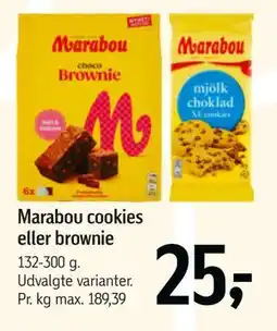 Føtex Marabou cookies eller brownie, DKK 25 tilbud