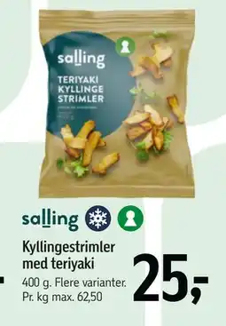 Føtex Kyllingestrimler med teriyaki, DKK 25 tilbud