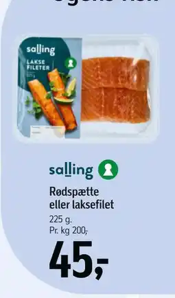 Føtex Rødspætte eller laksefilet, DKK 45 tilbud
