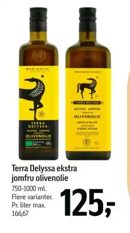 Føtex Terra Delyssa ekstra jomfru olivenolie, DKK 125 tilbud