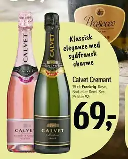 Føtex Calvet Cremant, DKK 69 tilbud