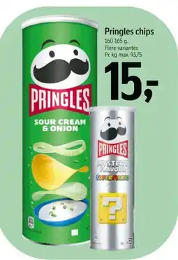 Føtex Pringles chips, DKK 15 tilbud
