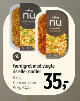 Føtex Færdigret med stegte ris eller nudler, DKK 35 tilbud