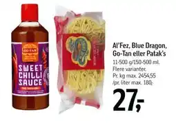 Føtex Al’Fez, Blue Dragon, Go-Tan eller Patak’s, DKK 27 tilbud