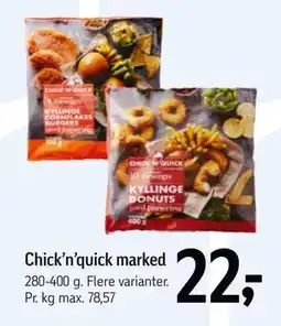 Føtex Chick’n’quick marked, DKK 22 tilbud