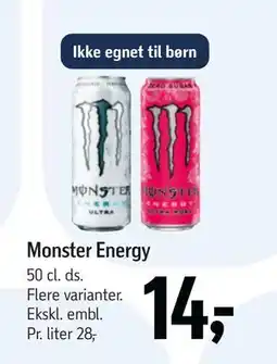 Føtex Monster Energy, DKK 14 tilbud
