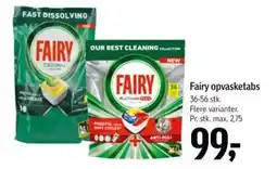 Føtex Fairy opvasketabs, DKK 99 tilbud