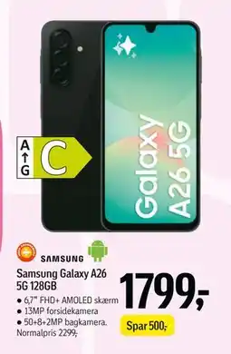 Føtex Samsung Galaxy A26 5G 128GB, DKK 1799 tilbud