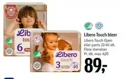 Føtex Libero Touch bleer, DKK 89 tilbud