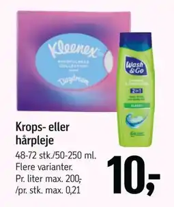 Føtex Krops- eller hårpleje, DKK 10 tilbud