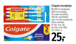 Føtex Colgate mundpleje, DKK 25 tilbud