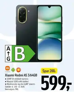 Føtex Xiaomi Redmi A5 3/64GB, DKK 599 tilbud