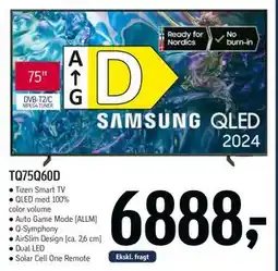 Føtex SAMSUNG TQ75Q60D, DKK 6888 tilbud