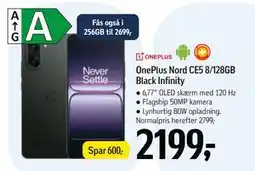Føtex OnePlus Nord CE5 8/128GB Black Infinity, DKK 2199 tilbud