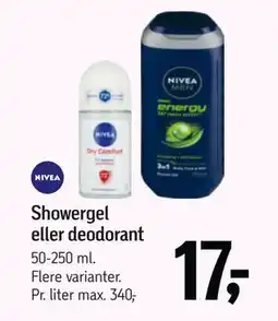 Føtex Showergel eller deodorant, DKK 17 tilbud