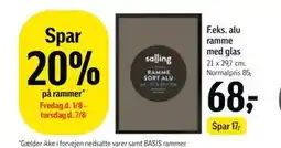 Føtex Spar 20% på rammer tilbud