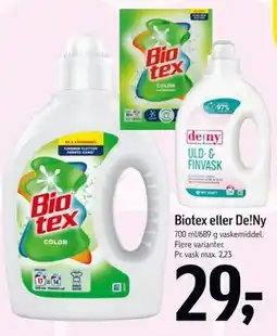 Føtex Biotex eller De!Ny, DKK 29 tilbud