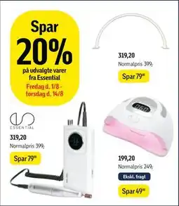 Føtex Spar 20% på udvalgte varer fra Essential tilbud
