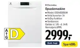 Føtex Opvaskemaskine, DKK 2999 tilbud