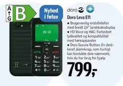 Føtex Doro Leva E11, DKK 799 tilbud