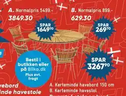 Bilka Kerteminde havestol, DKK 629.3 tilbud