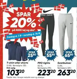 Bilka Spar 20% på NIKE tøj og sko tilbud