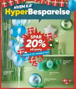 Bilka SPAR 20% på party tilbud