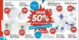 Bilka Spar 50% på Royal Copenhagen tilbud