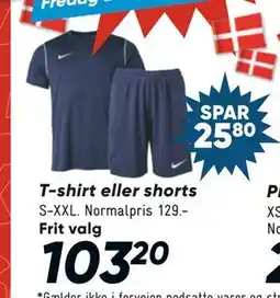 Bilka T-shirt eller shorts, DKK 103.2 tilbud