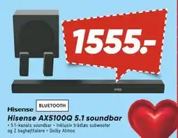 Bilka Hisense AX5100Q 5.1 soundbar, DKK 1555 tilbud